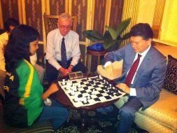 Визит президента ФИДЕ К.Н.Илюмжинова в Кингстон.| President of FIDE K.N.Ilyumzhinov visits Kingston
